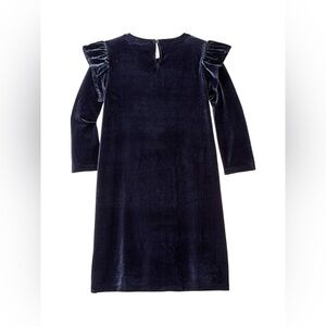 Crewcuts Navy Velvet Kids Dress Size 8